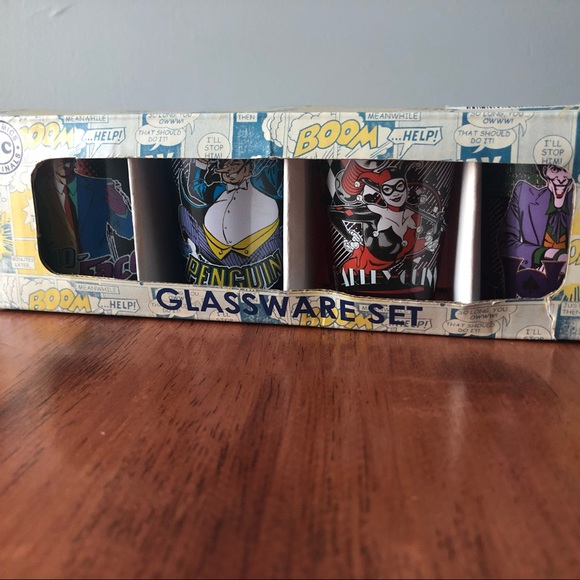 DC Villains Glassware set 2oz - Picture 2 of 7